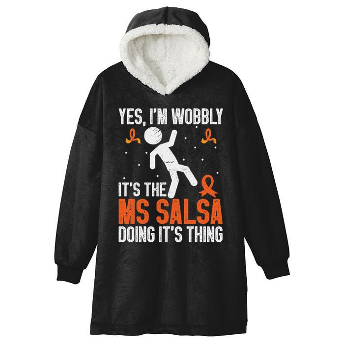 Multiple Sclerosis Awareness Ms Hooded Wearable Blanket