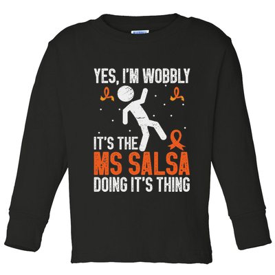 Multiple Sclerosis Awareness Ms Toddler Long Sleeve Shirt