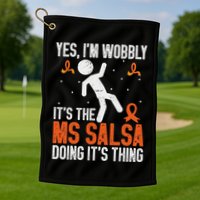 Multiple Sclerosis Awareness Ms Golf Towel