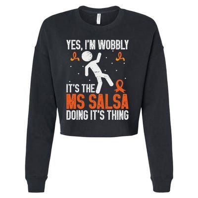 Multiple Sclerosis Awareness Ms Cropped Pullover Crew