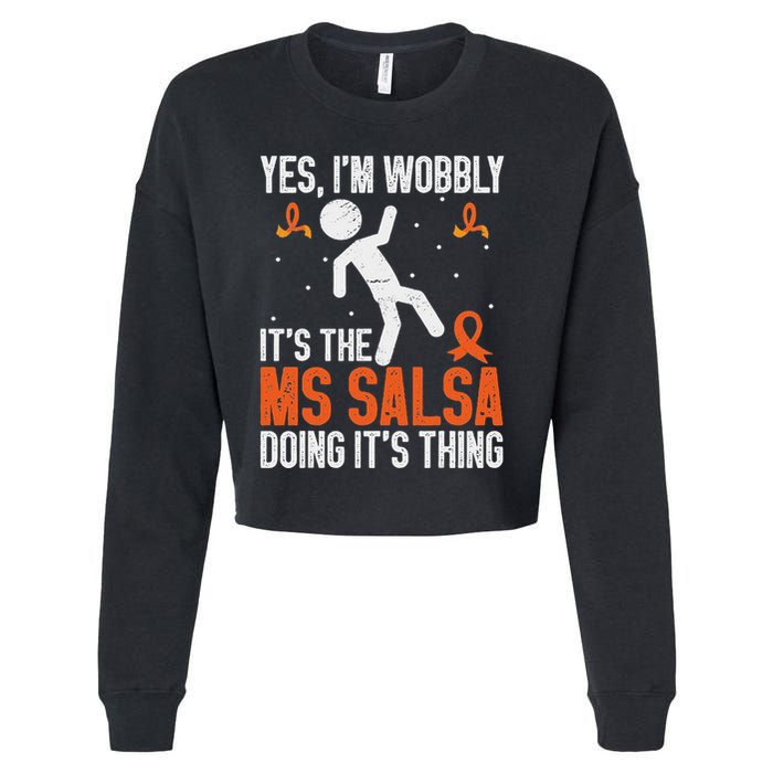 Multiple Sclerosis Awareness Ms Cropped Pullover Crew