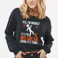 Multiple Sclerosis Awareness Ms Cropped Pullover Crew