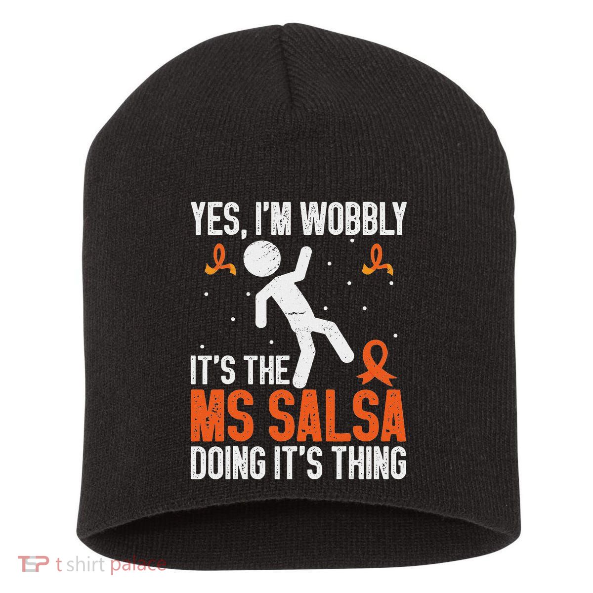 Multiple Sclerosis Awareness Ms Short Acrylic Beanie