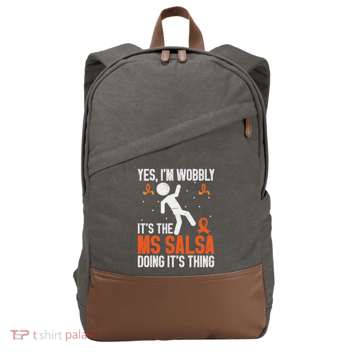 Multiple Sclerosis Awareness Ms Cotton Canvas Backpack