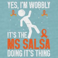 Multiple Sclerosis Awareness Ms Sueded Cloud Jersey T-Shirt