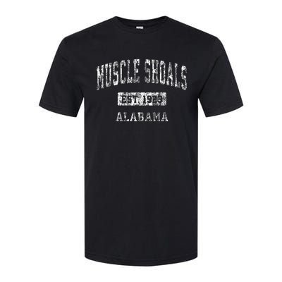 Muscle Shoals Alabama Al Vintage Sports Established Design Softstyle CVC T-Shirt