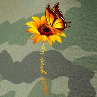 Multiple Sclerosis Awareness Sunflower Butterfly Legacy Tie Dye Trucker Hat
