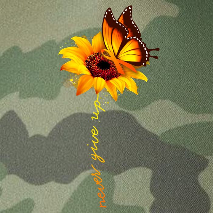 Multiple Sclerosis Awareness Sunflower Butterfly Legacy Tie Dye Trucker Hat