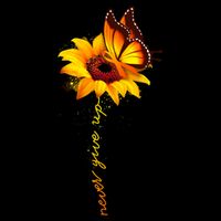 Multiple Sclerosis Awareness Sunflower Butterfly Flat Bill Trucker Hat