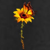 Multiple Sclerosis Awareness Sunflower Butterfly Golf Towel