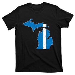 Michigan Stripe Across The State T-Shirt