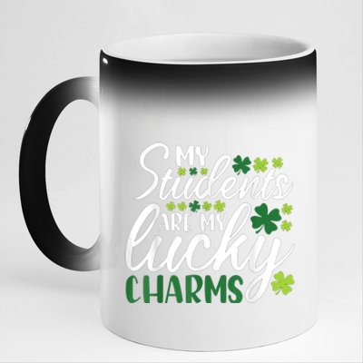 My Students Are My Lucky Charms Teacher St Patrick's Day 11oz Black Color Changing Mug