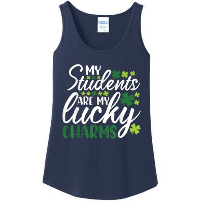 My Students Are My Lucky Charms Teacher St Patrick's Day Ladies Essential Tank