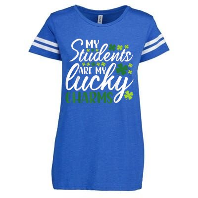 My Students Are My Lucky Charms Teacher St Patrick's Day Enza Ladies Jersey Football T-Shirt