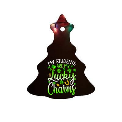 My Students Are My Lucky Charms Teacher St Patrick's Day Ceramic Tree Ornament