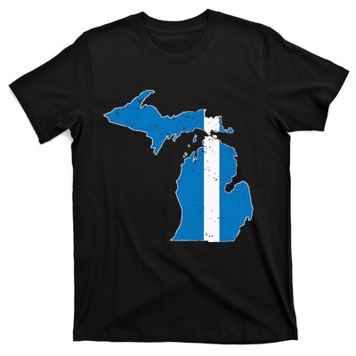 Michigan Stripe Across The State T-Shirt