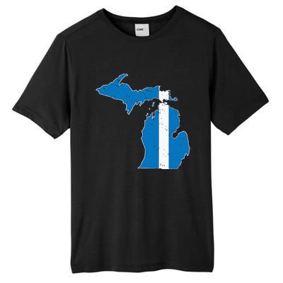 Michigan Stripe Across The State Tall Fusion ChromaSoft Performance T-Shirt