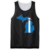 Michigan Stripe Across The State Mesh Reversible Basketball Jersey Tank