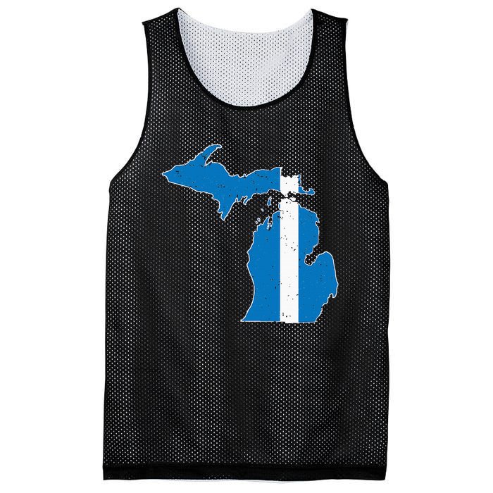 Michigan Stripe Across The State Mesh Reversible Basketball Jersey Tank