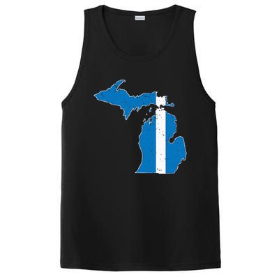 Michigan Stripe Across The State PosiCharge Competitor Tank