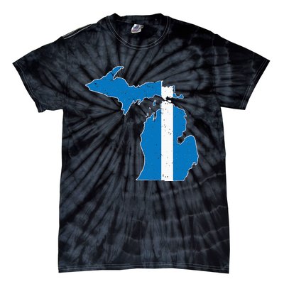 Michigan Stripe Across The State Tie-Dye T-Shirt