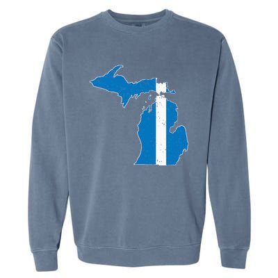 Michigan Stripe Across The State Garment-Dyed Sweatshirt