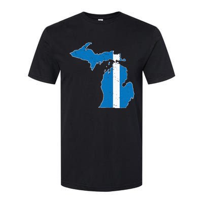 Michigan Stripe Across The State Softstyle CVC T-Shirt