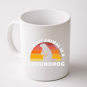 My Spirit Animal Is A Groundhog February Weather Winter Coffee Mug