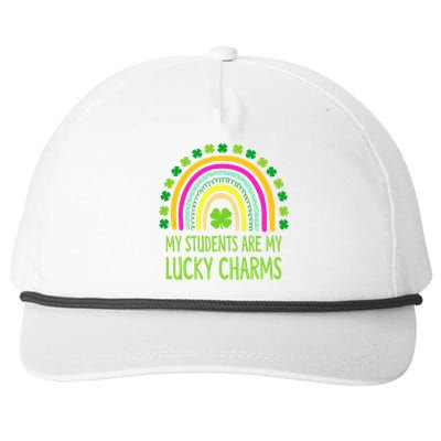 My Students Are My Lucky Charms Teacher St Patricks Day Snapback Five-Panel Rope Hat