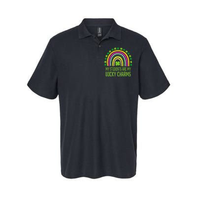 My Students Are My Lucky Charms Teacher St Patricks Day Softstyle Adult Sport Polo