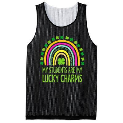 My Students Are My Lucky Charms Teacher St Patricks Day Mesh Reversible Basketball Jersey Tank