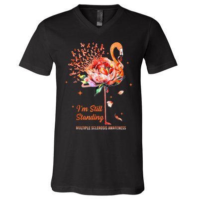 Multiple Sclerosis Awareness, I’m Still Standing MS Warrior V-Neck T-Shirt