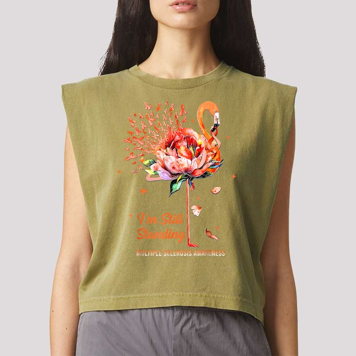Multiple Sclerosis Awareness, I’m Still Standing MS Warrior Garment-Dyed Women's Muscle Tee