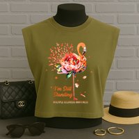 Multiple Sclerosis Awareness, I’m Still Standing MS Warrior Garment-Dyed Women's Muscle Tee