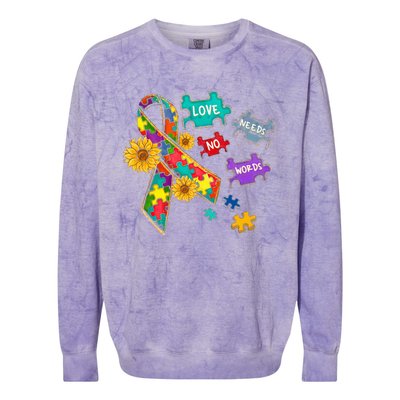 My Students Are Down Right Awesome Down Syndrome Teacher Colorblast Crewneck Sweatshirt