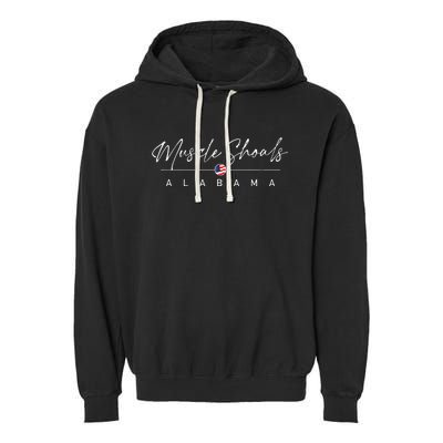 Muscle Shoals Alabama Garment-Dyed Fleece Hoodie