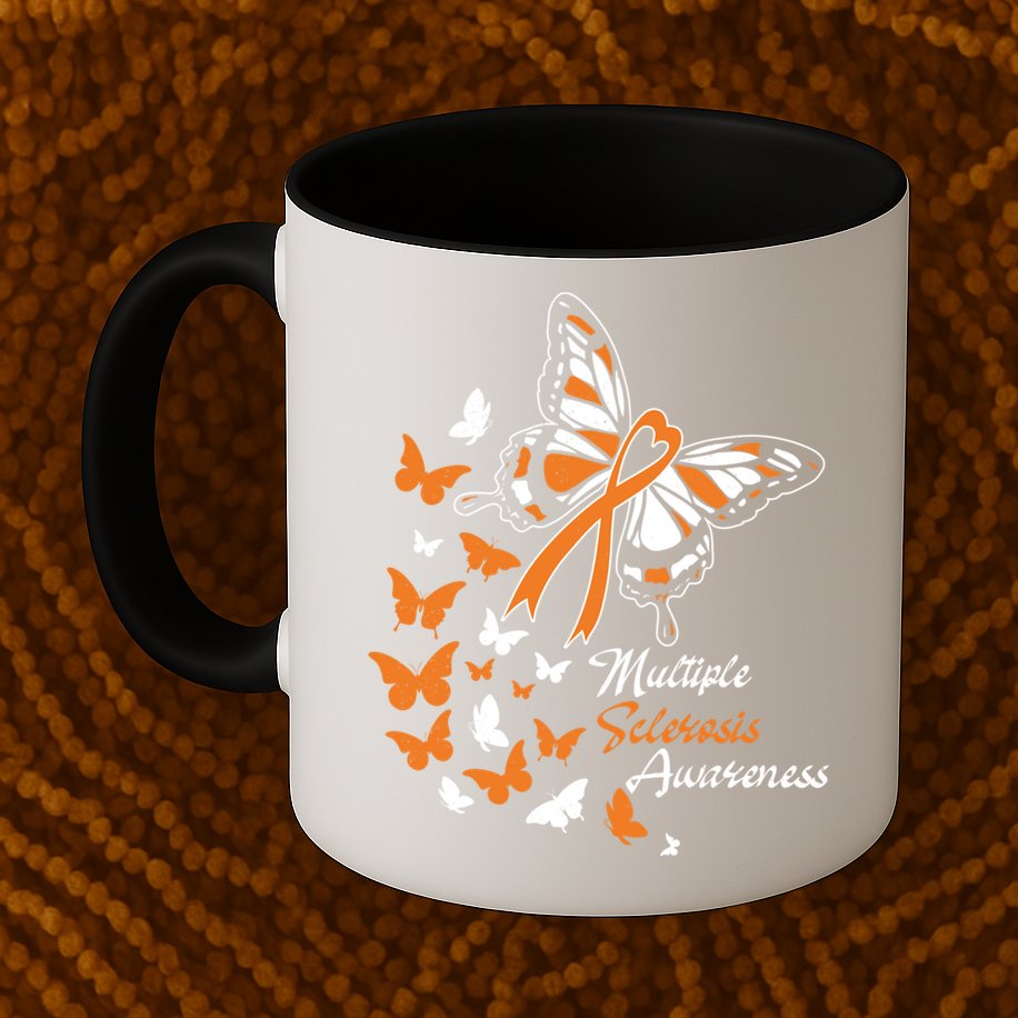 Multiple Sclerosis Awareness Butterflies Gift Cute Gift Funny Gift Mug