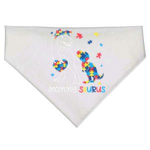 Mommy Saurus Autism Awareness Autistic Dinosaur Family Great Gift USA-Made Doggie Bandana