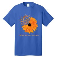 Multiple Sclerosis Awareness Ribbon Flower Ms Hope Fighter Cool Gift Tall T-Shirt