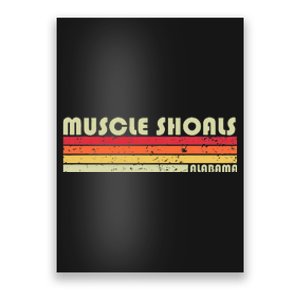 Muscle Shoals Al Alabama Funny City Home Roots Gift Retro Poster