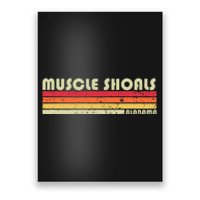 Muscle Shoals Al Alabama Funny City Home Roots Gift Retro Poster