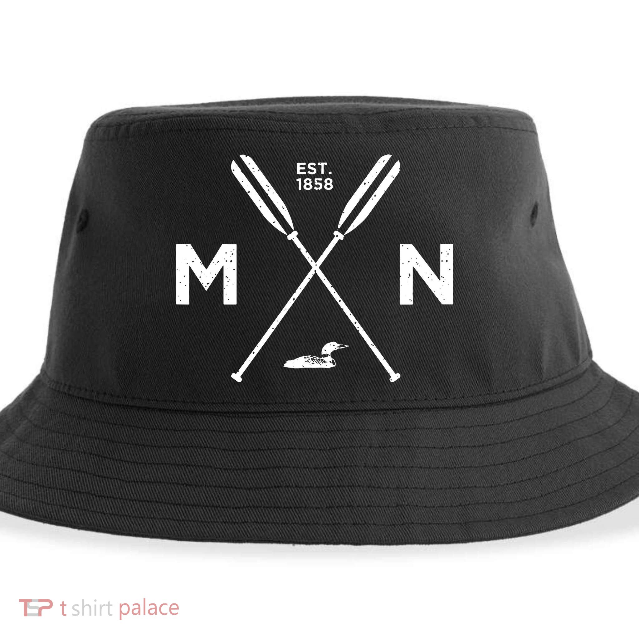 Minnesota State Awesome Mn Nice Adventure 1858 Loon Sustainable Bucket Hat