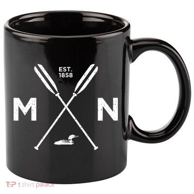 Minnesota State Awesome Mn Nice Adventure 1858 Loon 11oz C Handle Ceramic Mug