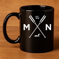 Minnesota State Awesome Mn Nice Adventure 1858 Loon 11oz C Handle Ceramic Mug