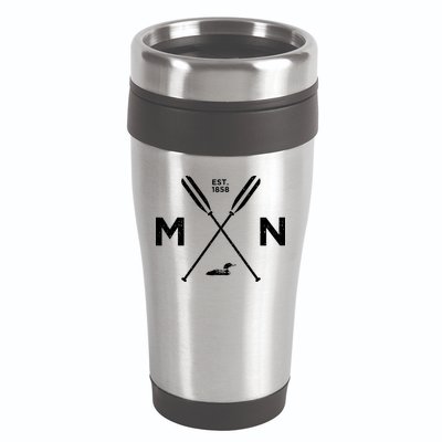 Minnesota State Awesome Mn Nice Adventure 1858 Loon 16oz Travel Tumbler