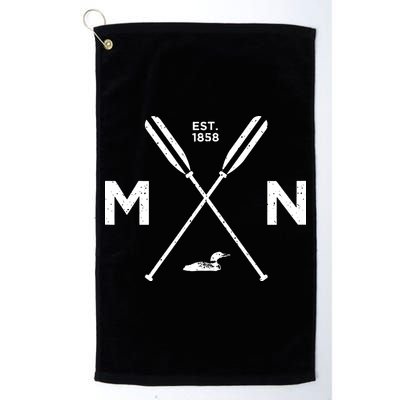 Minnesota State Awesome Mn Nice Adventure 1858 Loon Golf Towel