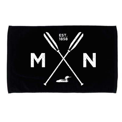 Minnesota State Awesome Mn Nice Adventure 1858 Loon Microfiber Hand Towel
