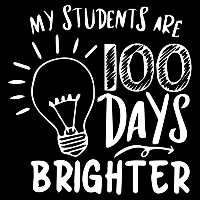 My Students Are 100 Days Brighter 100 Days Of School Teacher Cute Gift 7-Panel Snapback Hat