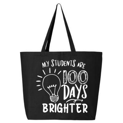 My Students Are 100 Days Brighter 100 Days Of School Teacher Cute Gift 25L Jumbo Tote