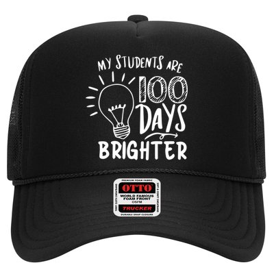 My Students Are 100 Days Brighter 100 Days Of School Teacher Cute Gift Trucker Hat